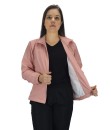 Conjunto Agasalho Feminino Butu Biru Tactel Microfibra Semi impermeável - Rosa